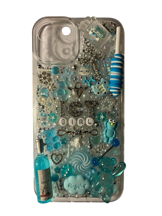 Blue ❄️‘ICY GIRL’❄️Junk Case IPHONE 14